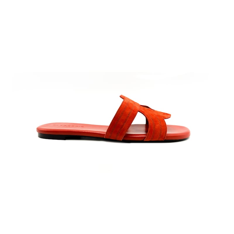 Clergerie Ivory Leather Sandal