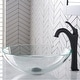 preview thumbnail 21 of 33, Kraus Glass Vessel Sink, Bathroom Faucet, Pop Up Drain, Mounting Ring