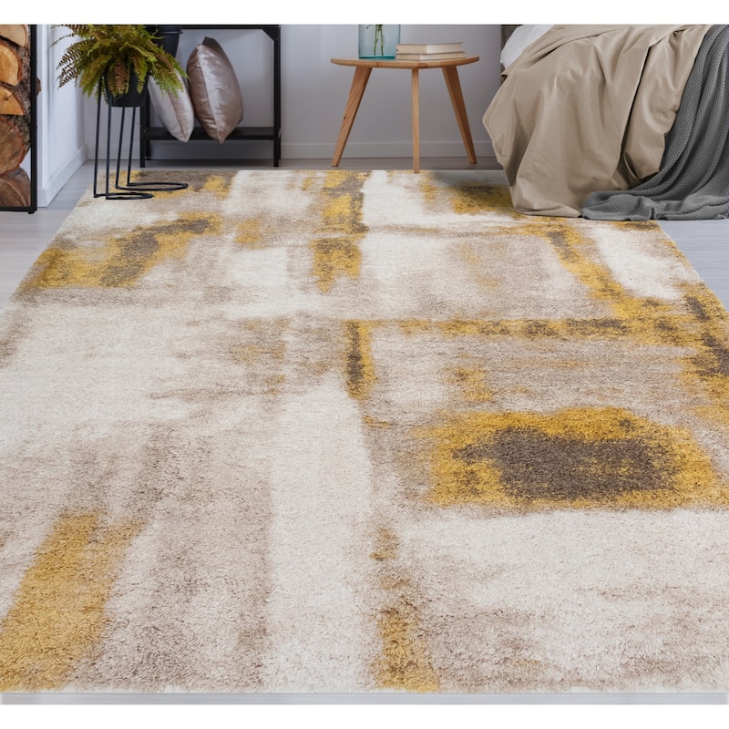 Noori Rug Lux Walsh Abstract Modern 2-inch Thick Shag Rug