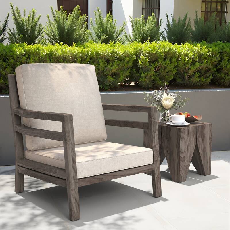 22 x 21 in Patio Premium Fabric Outdoor Seat Cushions Set (Seat & Back)