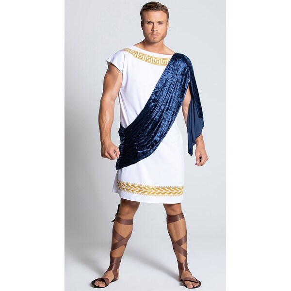 Adult Male White Greek God Costume Tunic One Size Fits Most Other ...