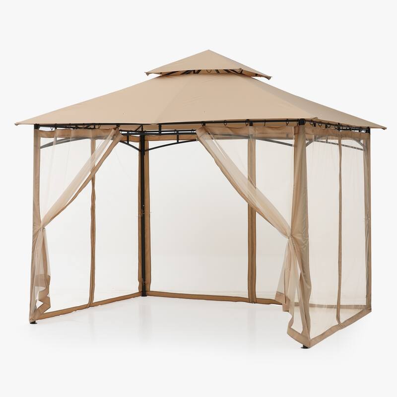 ABCCANOPY Patio Outdoor Gazebo for Double Roof Soft Canopy