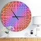 preview thumbnail 1 of 7, Designart 'Abstract Optical Illusion' Oversized Contemporary Wall CLock 23 in. wide x 23 in. high