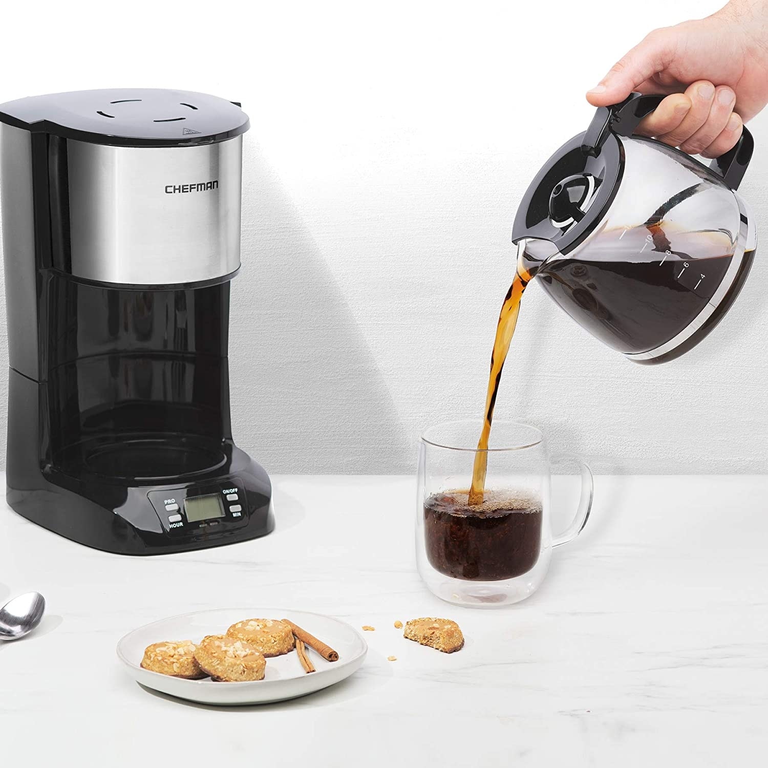Chefman Black One-Touch Electric Coffee Grinder