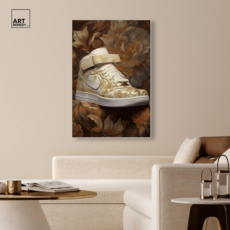 Baroque Sneaker Canvas by Art Remedy