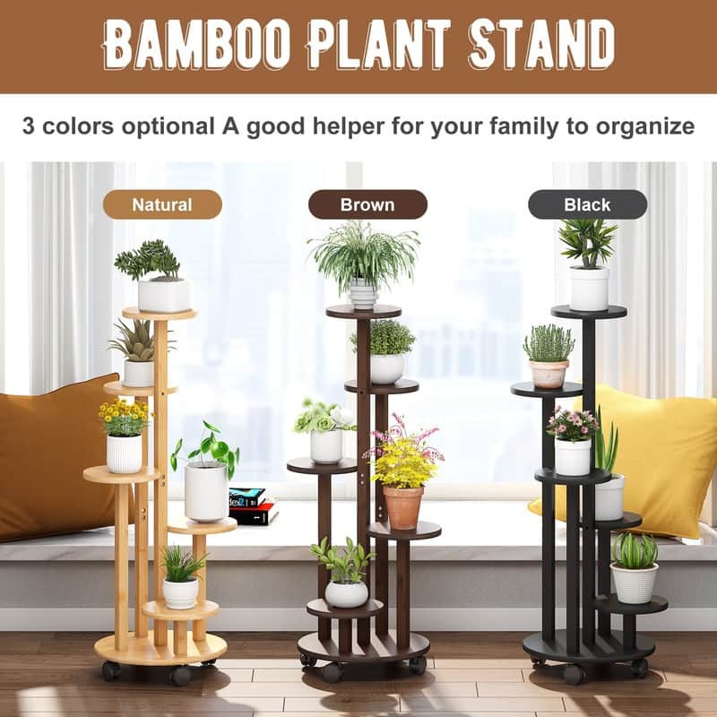 Plant Stand For Outdoor Indoor Tall - 13 x 13 x 35 inches