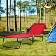 Outsunny 3-Position Adjustable Backrest Chaise Chair Lounger with Lightweight Frame Great for Pool or Sun Bathing - Thumbnail 0