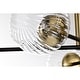 preview thumbnail 5 of 10, Atlas 32 Inch Globe Clear Glass Semi Flush Mount 6 Light - N/A