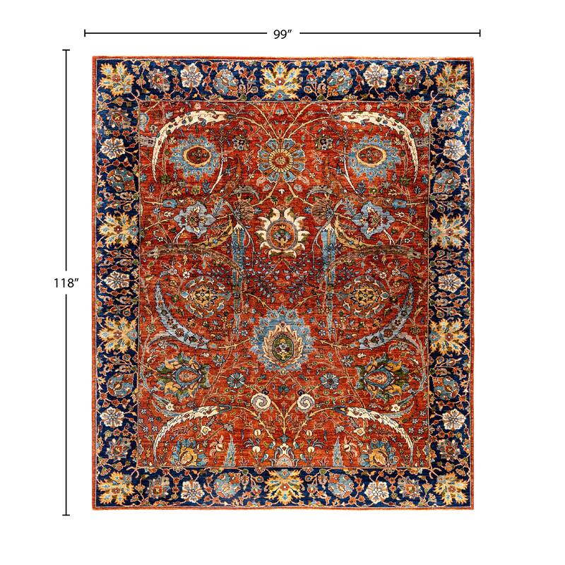 Serapi One-of-a-Kind Hand-Knotted Area Rug - Orange - 8' 3" x 9' 10"