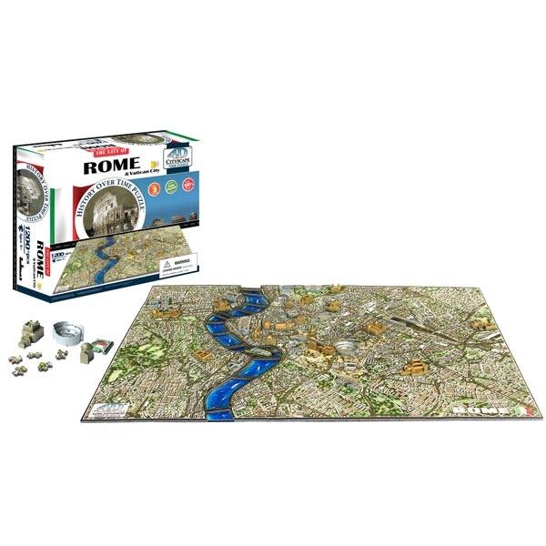 Shop 4d Cityscape Jigsaw Puzzle Rome City Map With Time Layer On Sale Free Shipping On Orders Over 45 Overstock 18056250