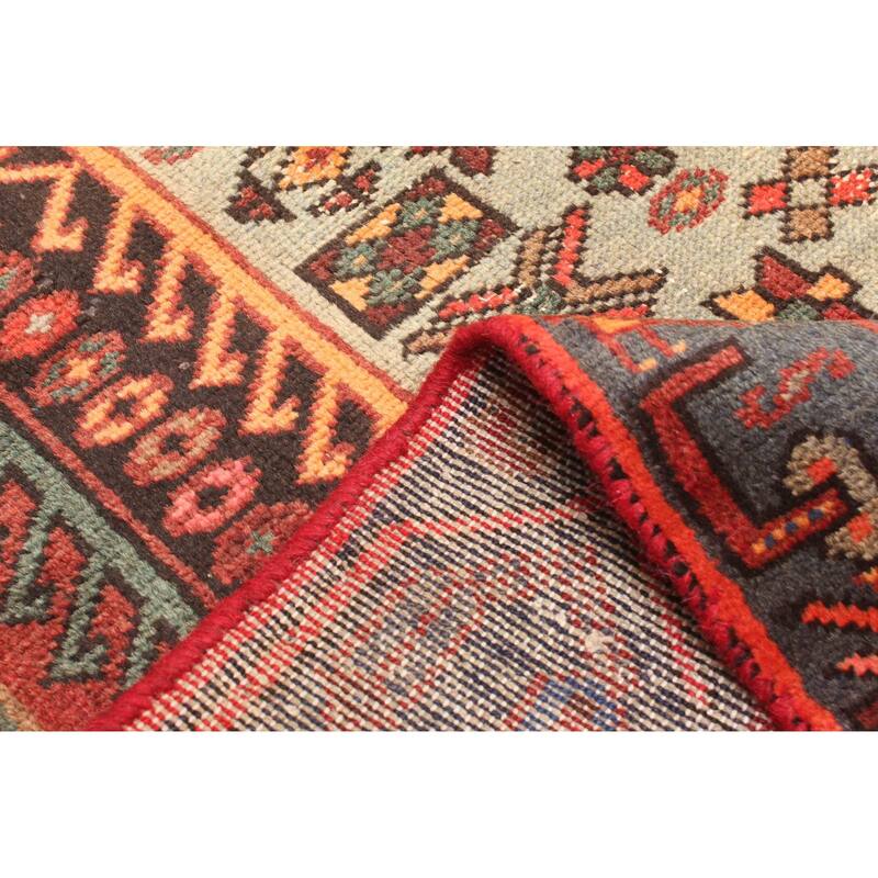 ECARPETGALLERY Hand-knotted Andelz Dark Red Wool Rug - 3'9 x 6'8