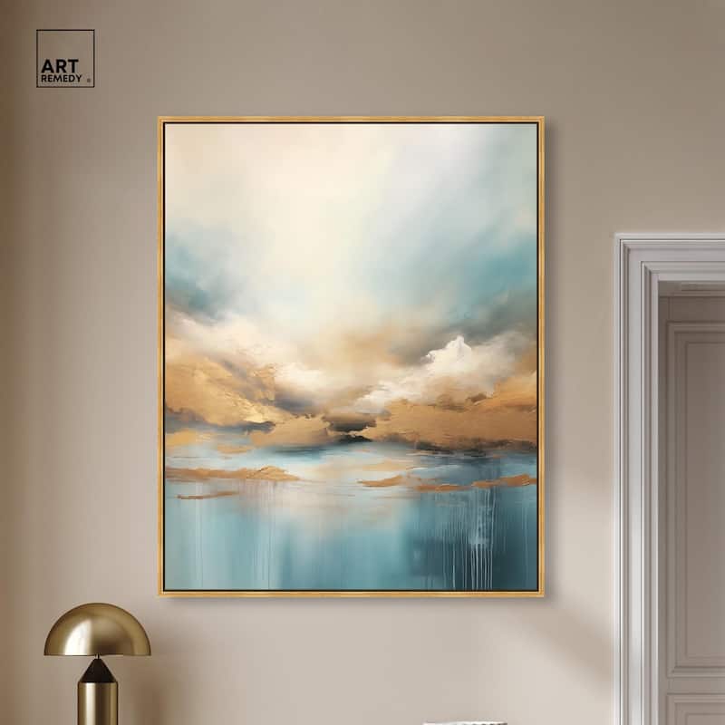 Cloudscape in Gold I Canvas by Art Remedy