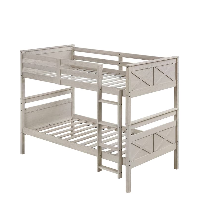 Clayfell Exeter Twin Over Twin Solid Wood Standard Bunk Bed