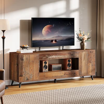 63" TV Stand for TV Up To 75'', Entertainment Center Media TV Console Cabinet