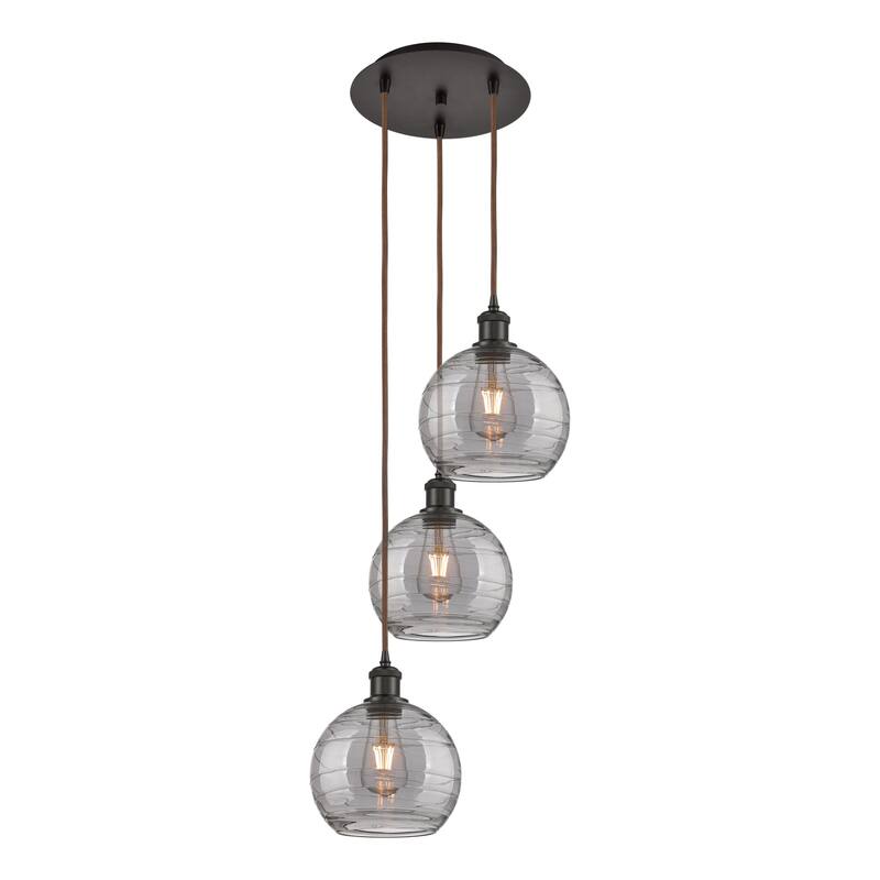 Innovations Lighting 113B-3P 30 15 Athens Deco Swirl Pendant Athens