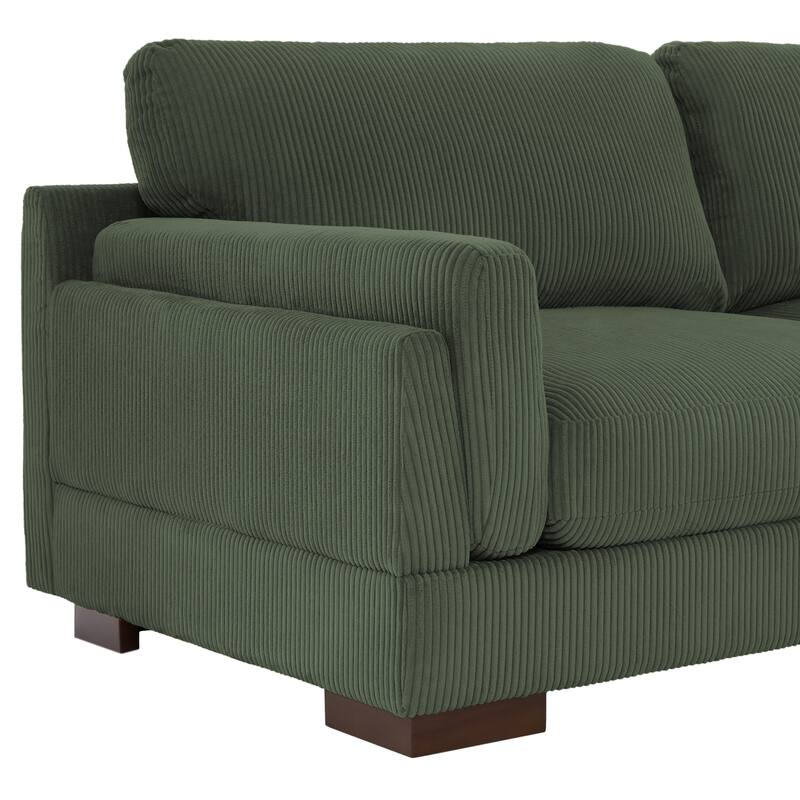 90" Corduroy Modular Sofa Reclining Sectional