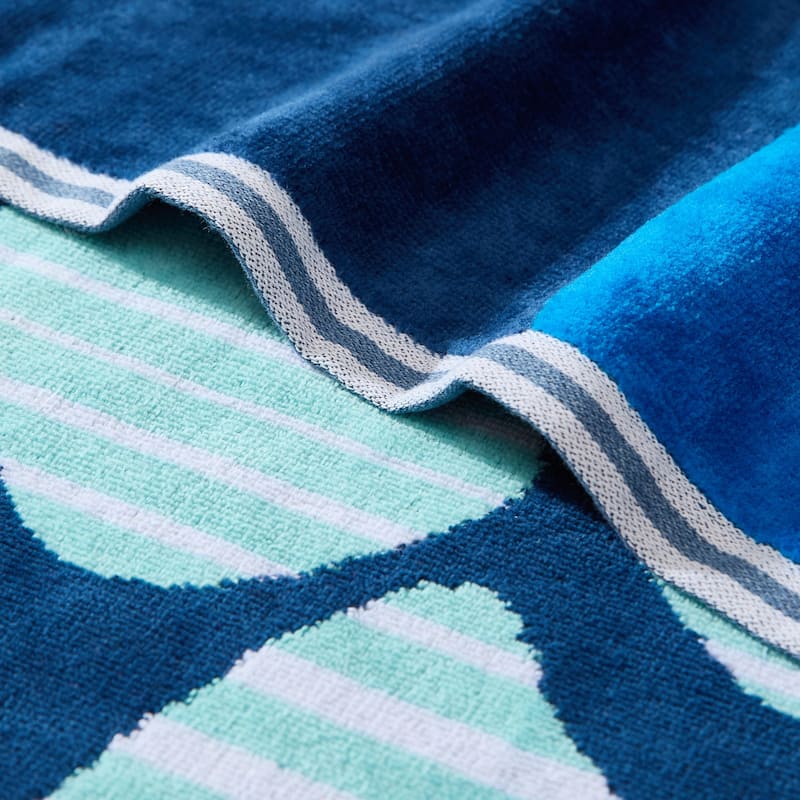 Nautica Printed Jacquard 2 Piece Beach Towel Set - 2 Piece
