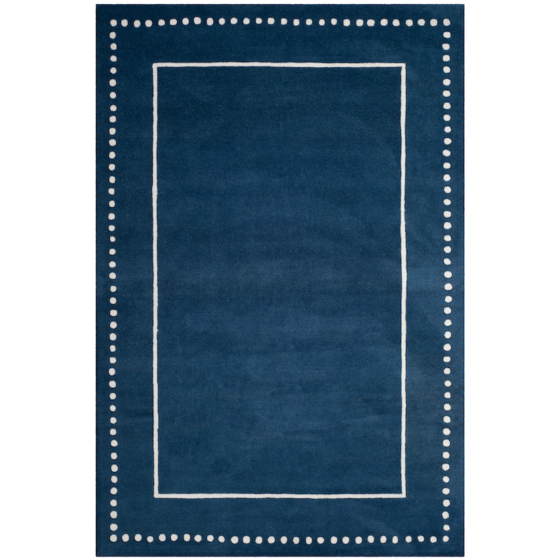 SAFAVIEH Handmade Bella Alverta Dotted Border Wool Rug