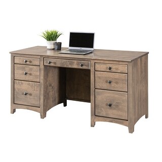 Coder Crossing Solid Wood 7 Drawer Desk - Bed Bath & Beyond - 32822882