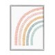 preview thumbnail 10 of 23, Stupell Minimal Pastel Rainbow Framed Giclee Art Design by Lil' Rue 11 x 14 - Grey