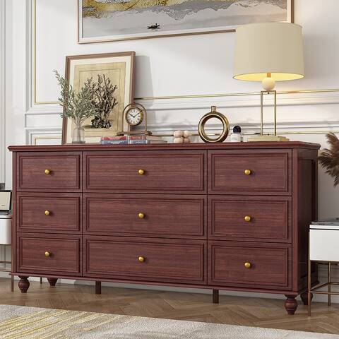 Modern Wood Dresser Bedroom Storage Drawer Organizer Closet Drawers