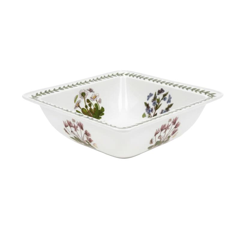 Portmeirion Botanic Garden Square Salad Bowl - 10.5"