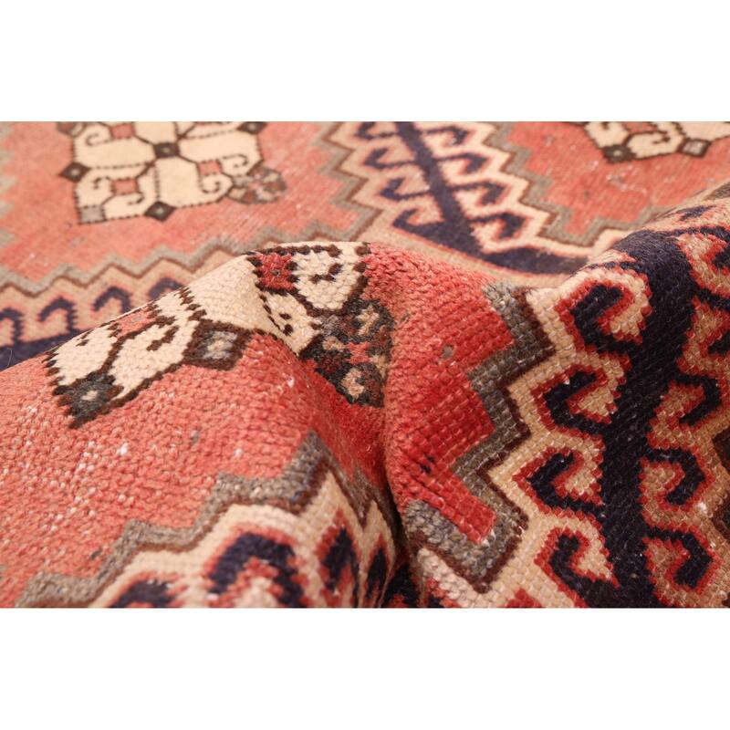 ECARPETGALLERY Hand-knotted Antalya Vintage Copper Wool Rug - 3'8 x 9'1