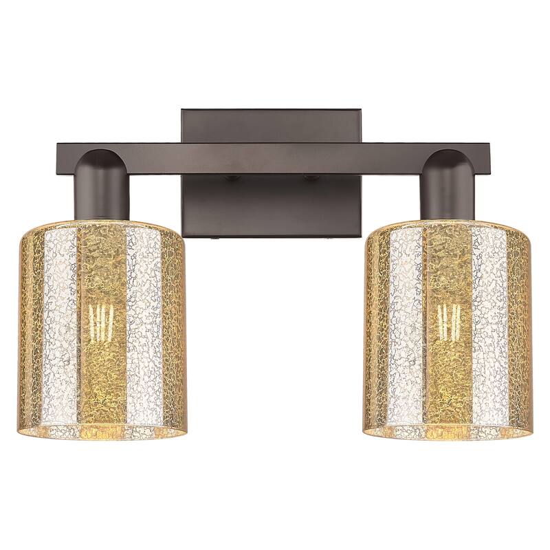 Innovations Lighting 716-2W-11-16 Cobbleskill Vanity Cobbleskill 2 - Oil Rubbed Bronze / Mercury