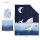 preview thumbnail 8 of 9, Lambs & Ivy Bubbles & Squirt 3-Piece Whale/Ocean Aquatic Baby Crib Bedding Set