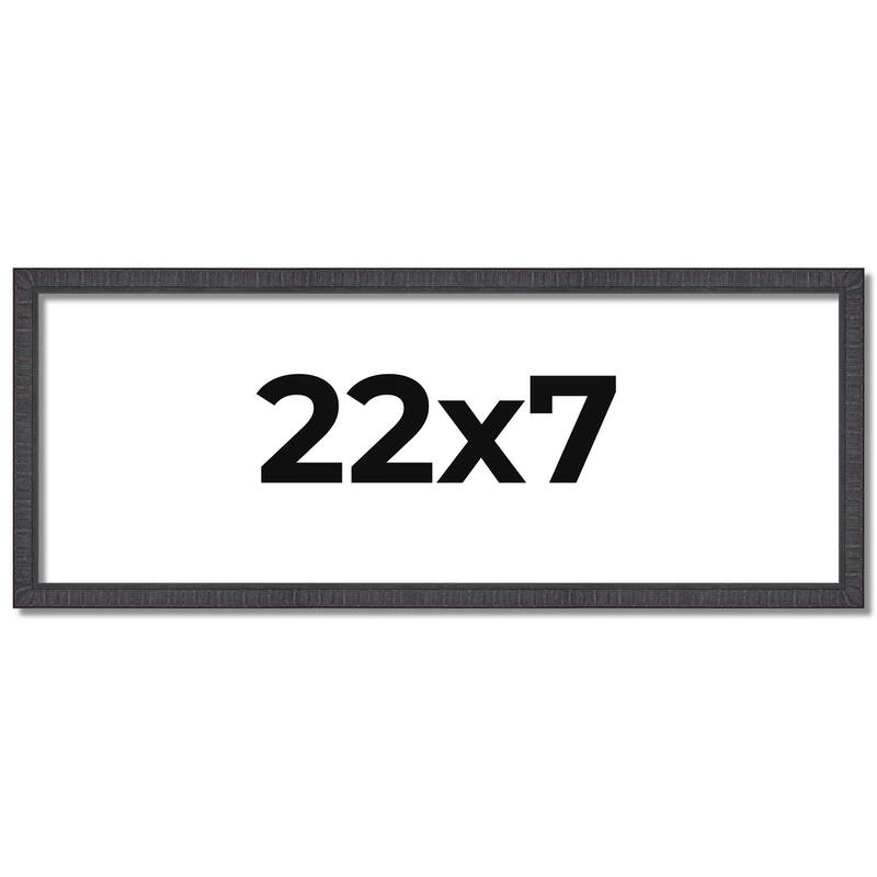 22x7 Frame Brown Picture Frame - Complete Modern Photo Frame Includes