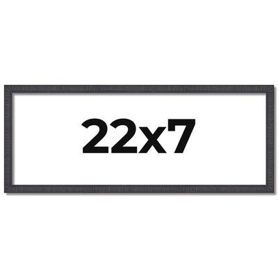 22x7 Frame Brown Picture Frame - Complete Modern Photo Frame Includes