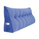 WOWMAX Large Reading Wedge Headboard Pillow for Bed Rest Back Support - King - Denim