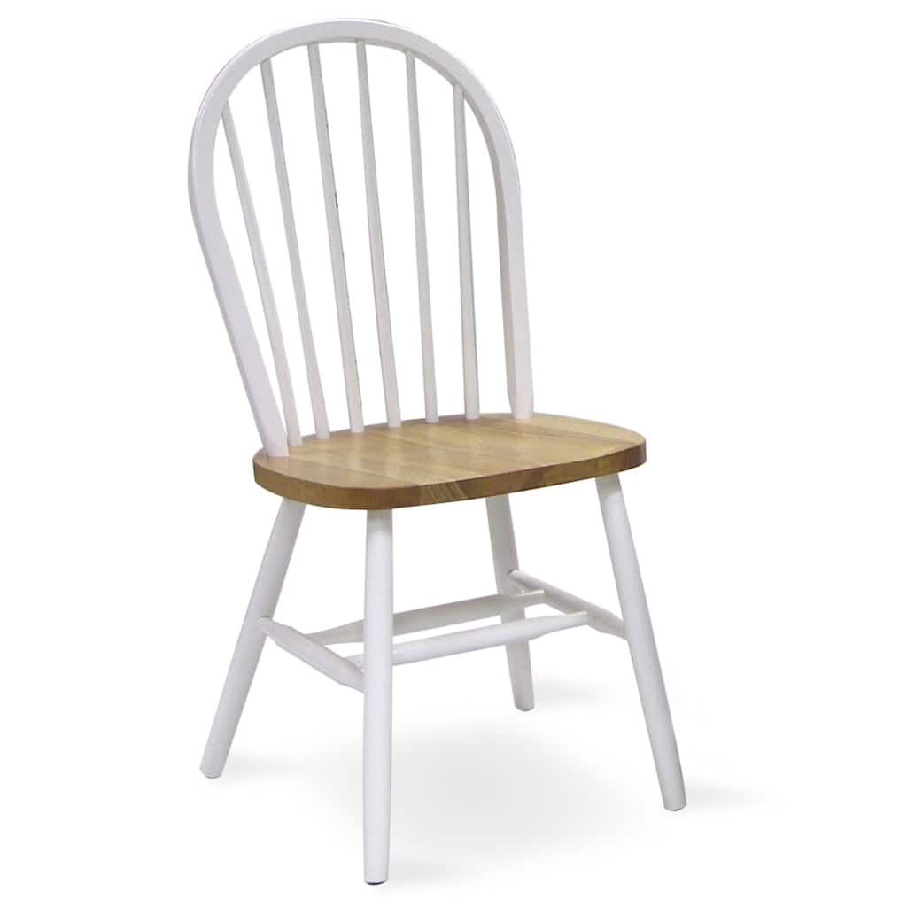 International Concepts Solid Wood Windsor Spindle Back Dining Chair