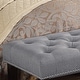 preview thumbnail 6 of 13, Moser Bay Almaraz 56 or 35 Inch Linen Upholstered Hand-tufted Transitional Bench
