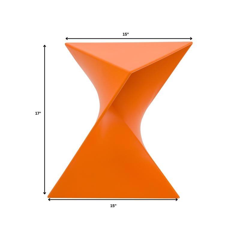 Randolph Modern Indoor Lightweight Side Table with Triangular Curved Design Accent End Table for Home Living Room or Bedroom