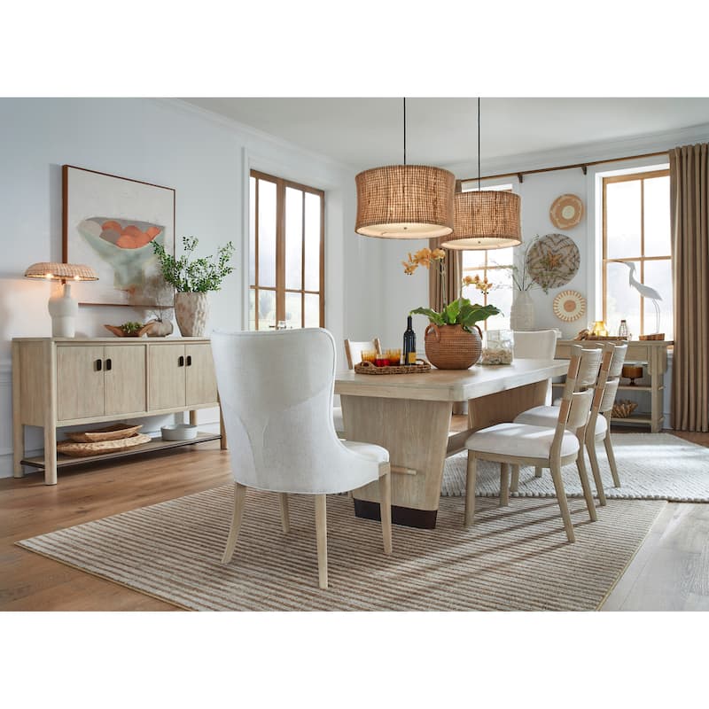Salt Life Home Sunset Cove Sanibel Brown Trestle Dining Table - 40''W x 96''D x 30''H
