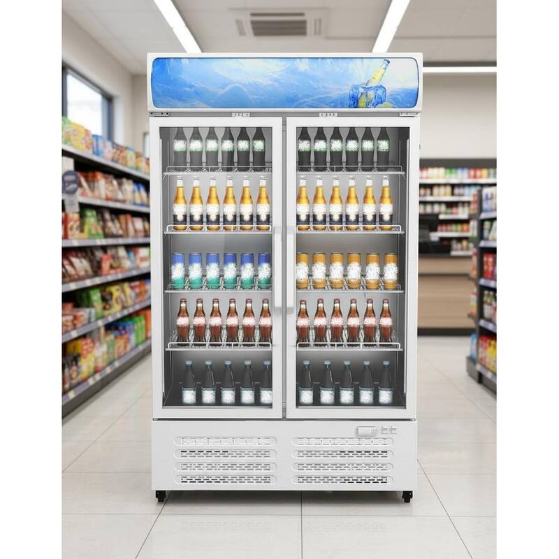 Commercial Display Refrigerator, 25.3 Cu.Ft. - White