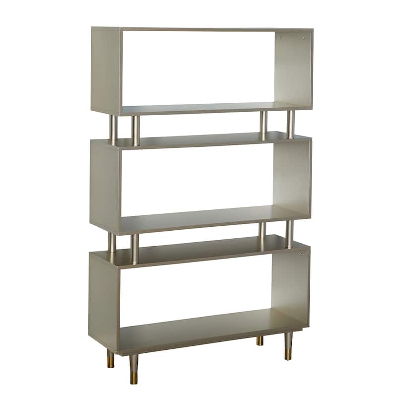 Simple Living Margo Mid-Century Modern 3-tier Bookshelf - 59.5"h x 36"w x 11.8"d
