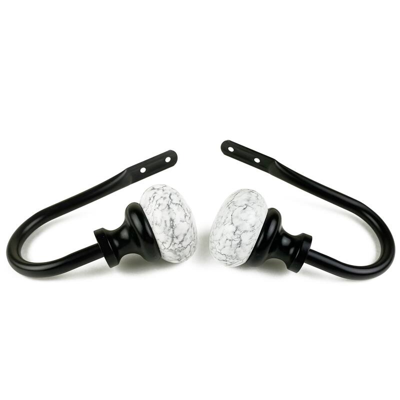 InStyleDesign Alf Curtain Holdback Pair - Black