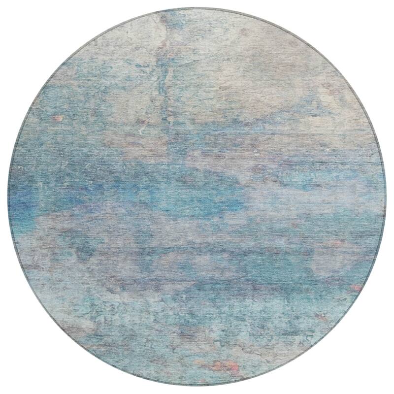 HomeRoots Abstract Transitional Rectangle Outdoor Rug
