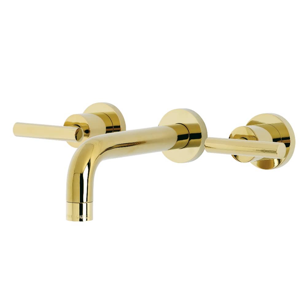 Manhattan Two-Handle 3-Hole Wall Mount Bathroom Faucet