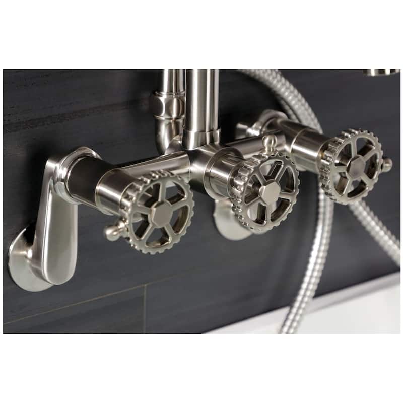 Kingston Brass AE845.CG Fuller Wall Mounted Tub Filler with Built-In