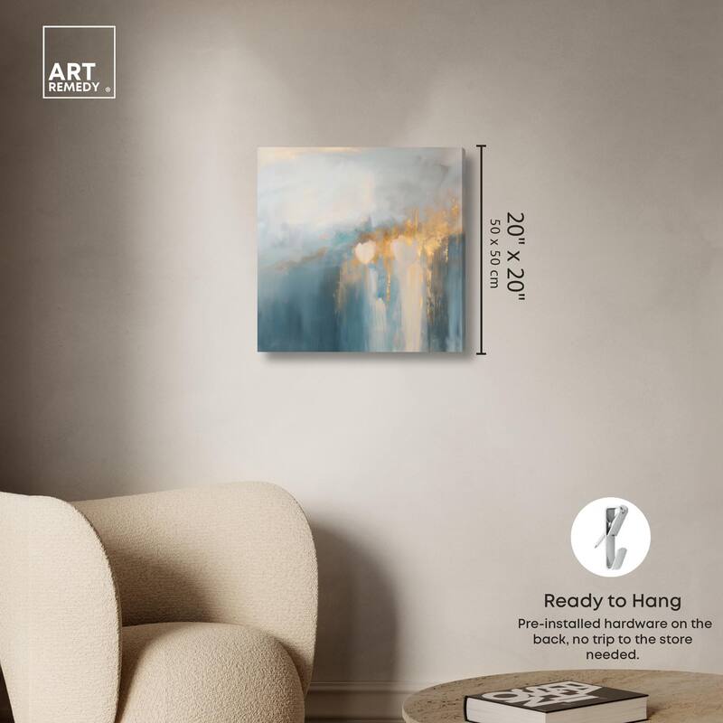 Golden Tears II Canvas by Art Remedy, Gallery Wrapped