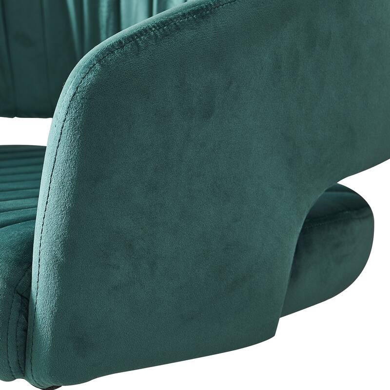 Modern Gold Office Chair Velvet Task Chair Swivel Height Adjustable Computer Chair