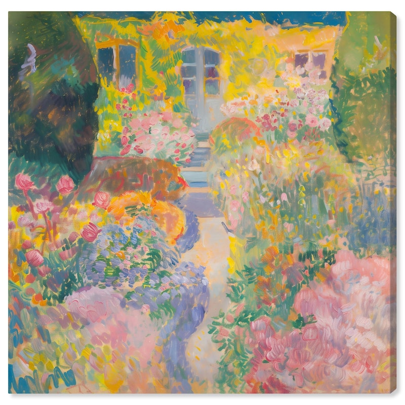 Hues of Happiness II Canvas by Art Remedy, Gallery Wrapped - 12" x 12"