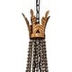 preview thumbnail 6 of 7, 8-light Candle Style Empire Beaded Chandelier - Rusty