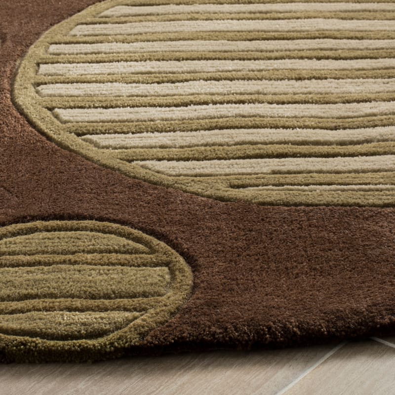 SAFAVIEH Handmade Modern Art Zvetka Modern Polyester Rug