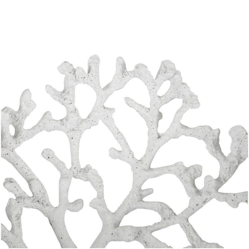 Resin Coral Textured Decorative Bowl - Set of 2 Blue or White - Roche River Decor