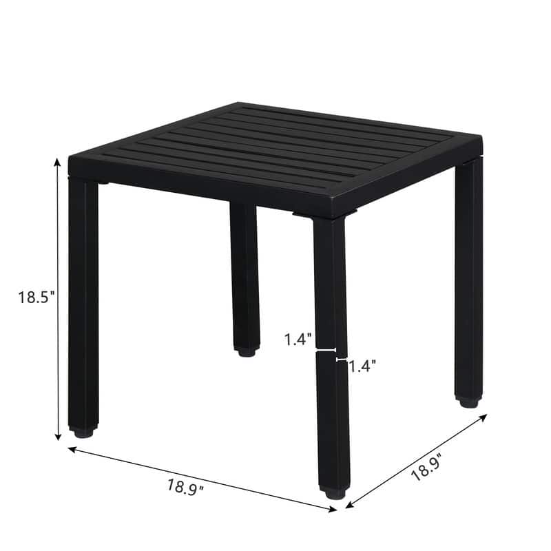 Outdoor Wrought Iron Side/Coffee Table