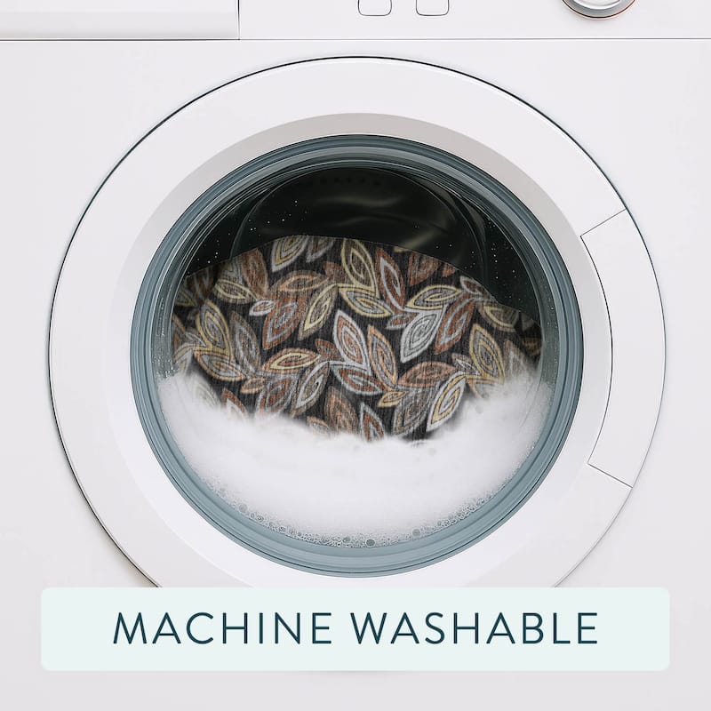 Machine Washable Indoor/ Outdoor Modern Rose Hill Chantille Rug